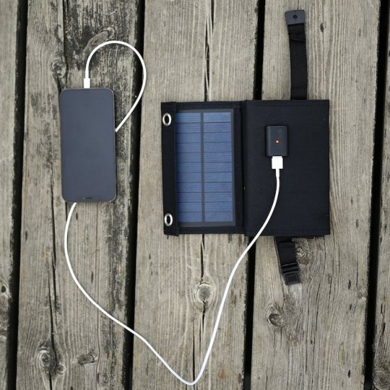 Waterproof Solar Charger USB - Klik på billedet for at lukke