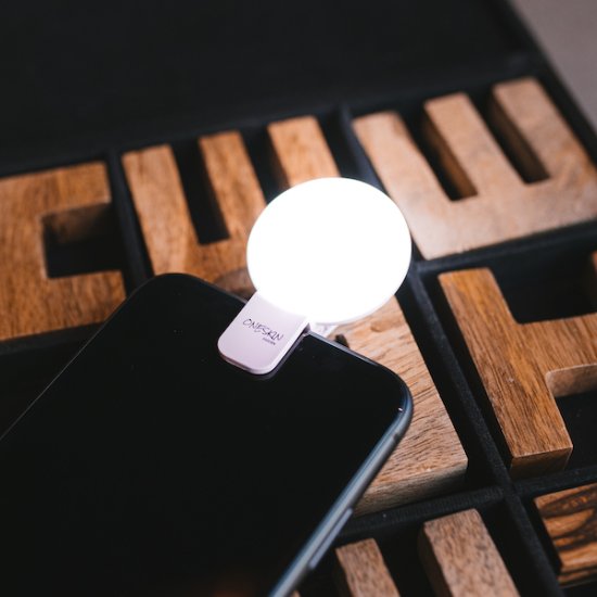 LED Selfie-lampe - Klik på billedet for at lukke
