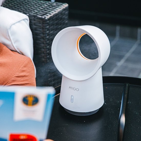 Luftfugter med nattelys - Klik på billedet for at lukke