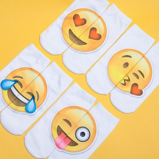Emoji-sokker (4 par) - Klik på billedet for at lukke