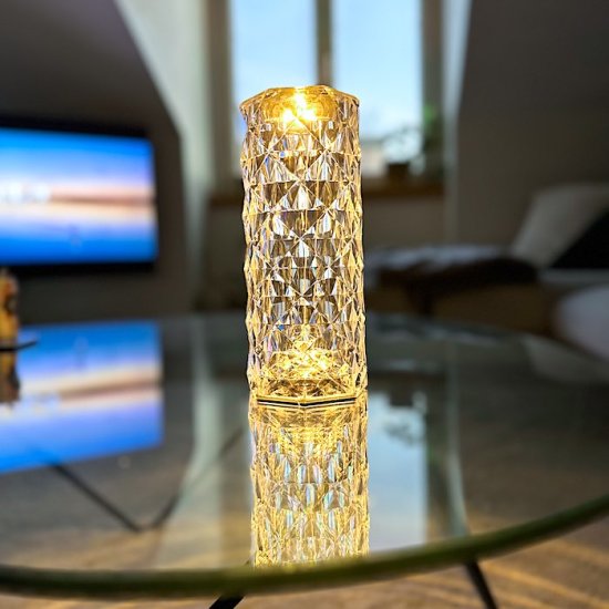 Trådløs bordlampe Prisma - 16 farver - Klik på billedet for at lukke