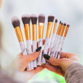 Professionelle marmor makeup børster (10)