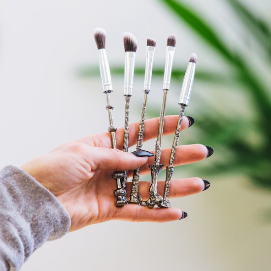 Wizard-Wand Makeup-børster (5 stk) - Klik p&aring; billedet for at lukke