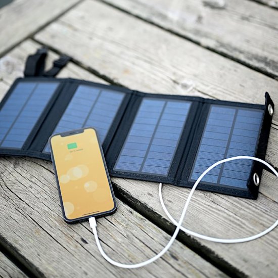 Waterproof Solar Charger USB - Klik på billedet for at lukke