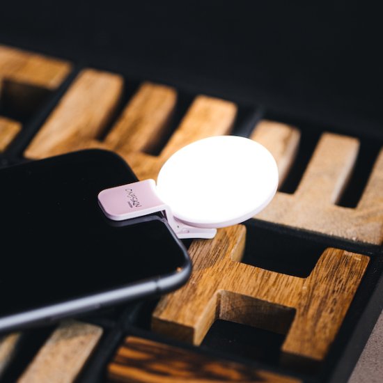 LED Selfie-lampe - Klik på billedet for at lukke