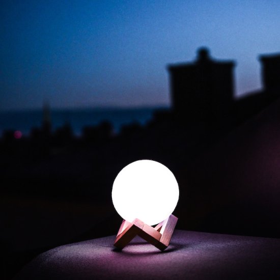 Nattlys Måne 3D - Klik på billedet for at lukke