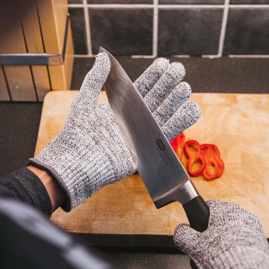 Beskyttelseshandsker til skæring (rustfrit stål) - Klik p&aring; billedet for at lukke