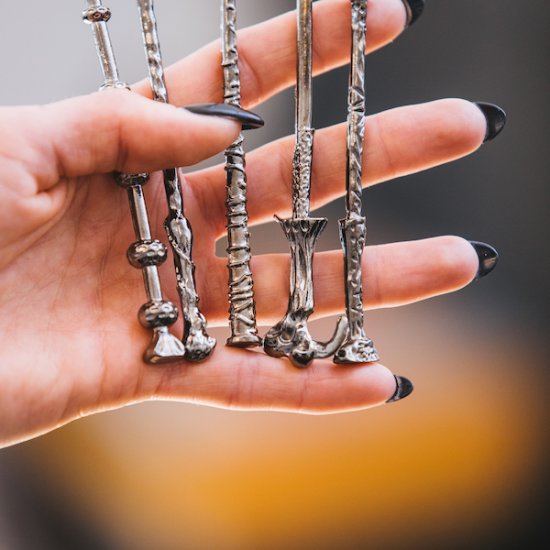 Wizard-Wand Makeup-børster (5 stk) - Klik p&aring; billedet for at lukke