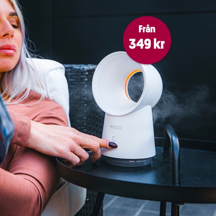 Luftfugter med nattelys