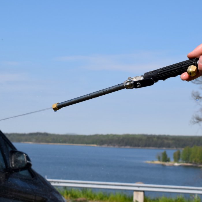 Højt tryk for haveslangen
