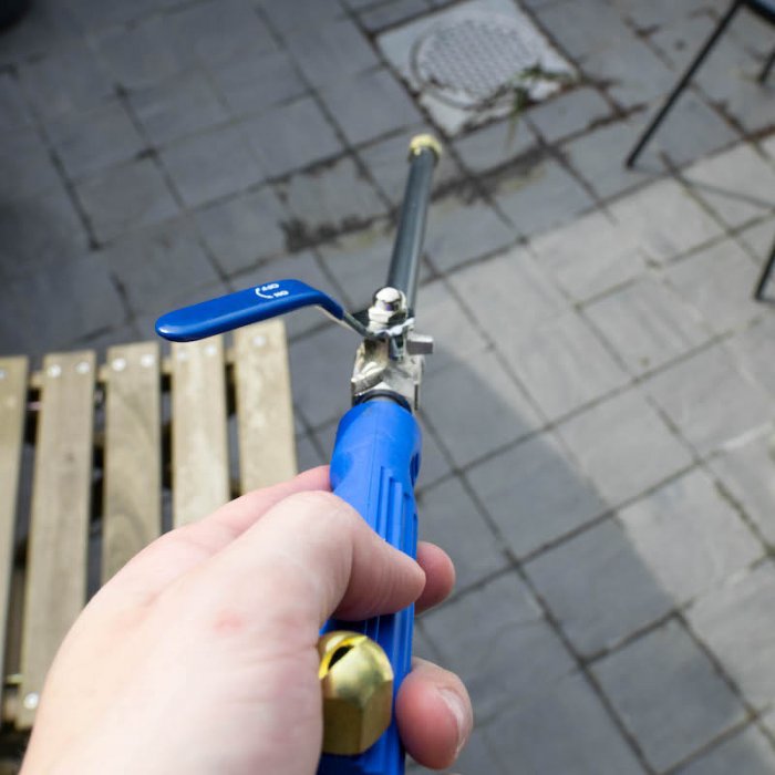 Højt tryk for haveslangen