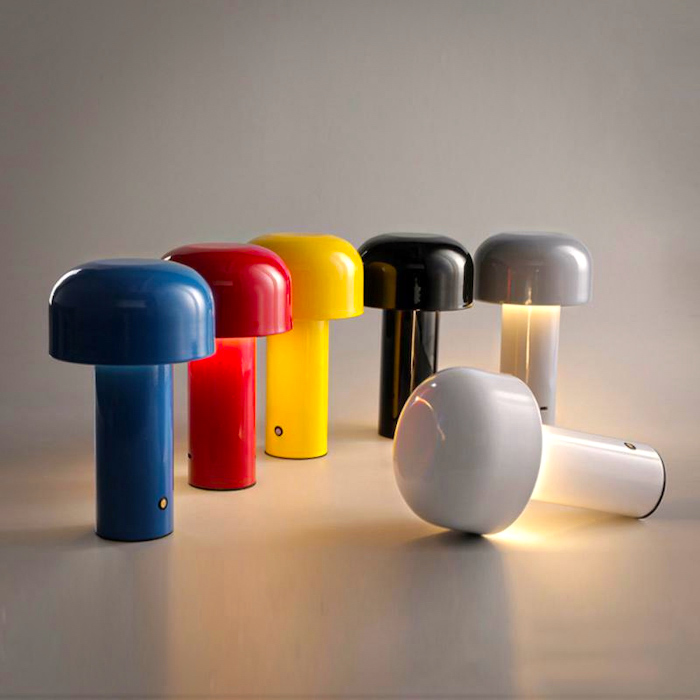 Trådløs bordlampe med dæmper