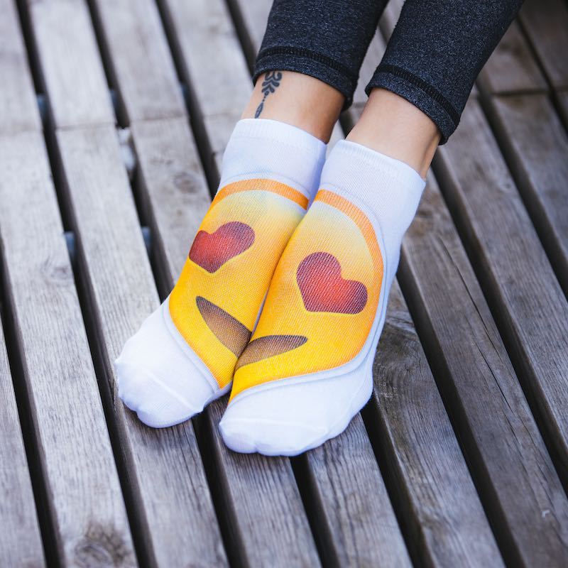 Emoji-sokker (4 par) - Klik på billedet for at lukke