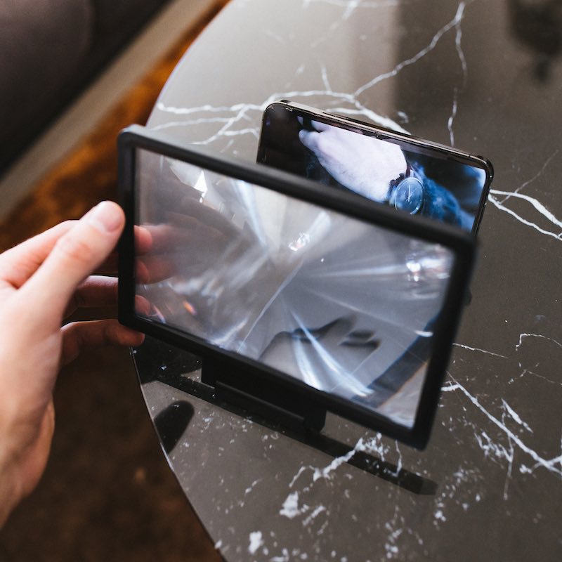 Skærmforstørrelsesglas til mobiltelefon