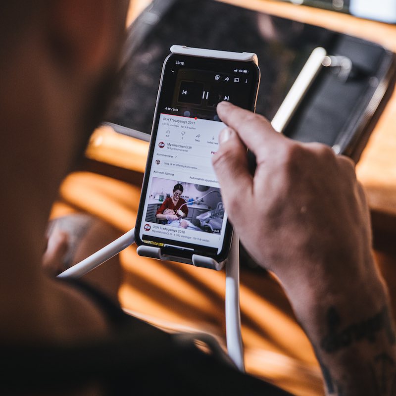 Mobil holder til nakken - håndfri