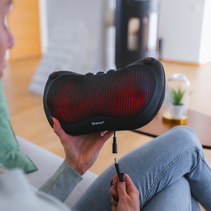 Trådløs massagepude med varme